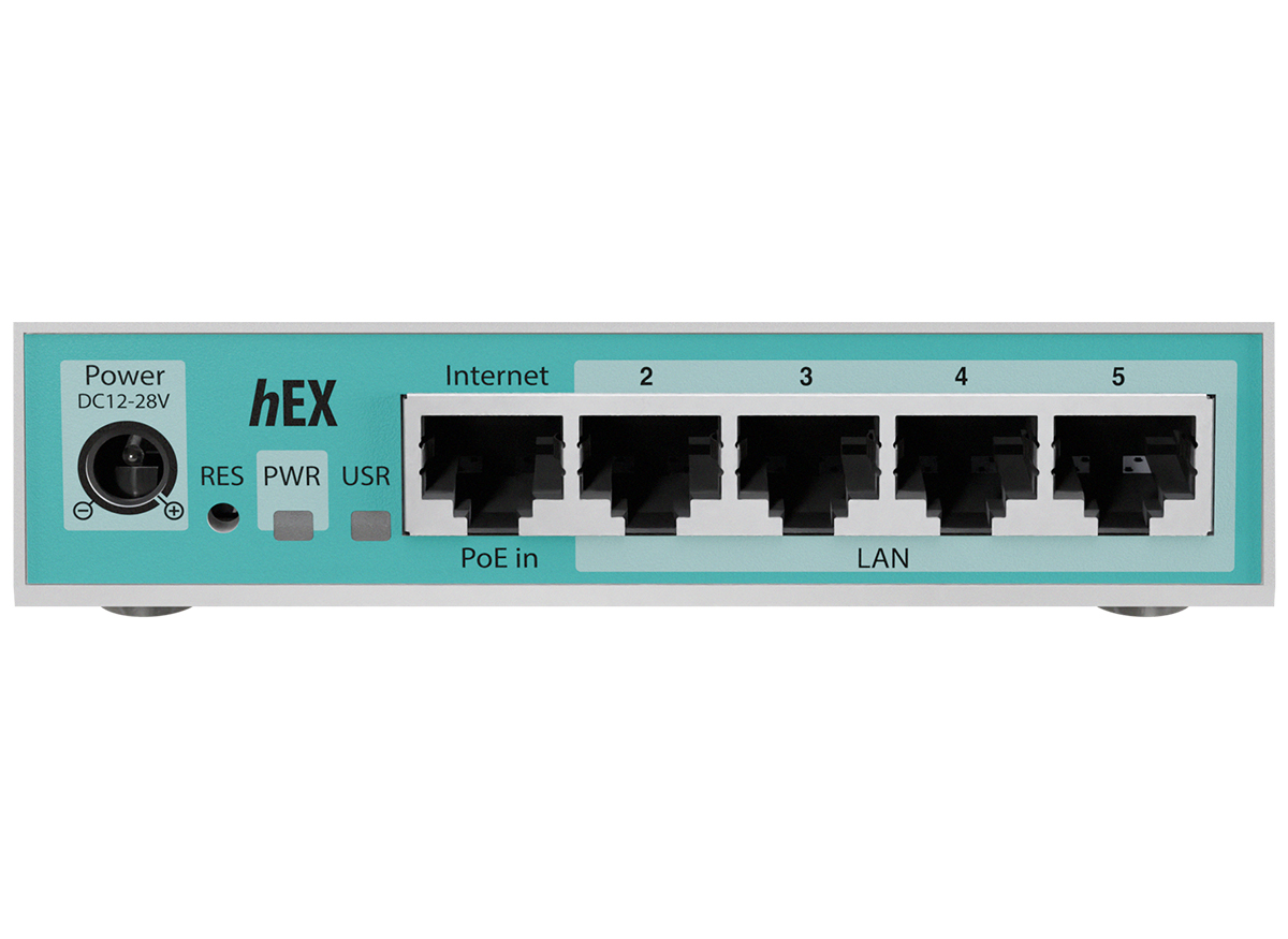 MikroTik hEX 5 Port Gigabit Desktop Router | E50UG – product image