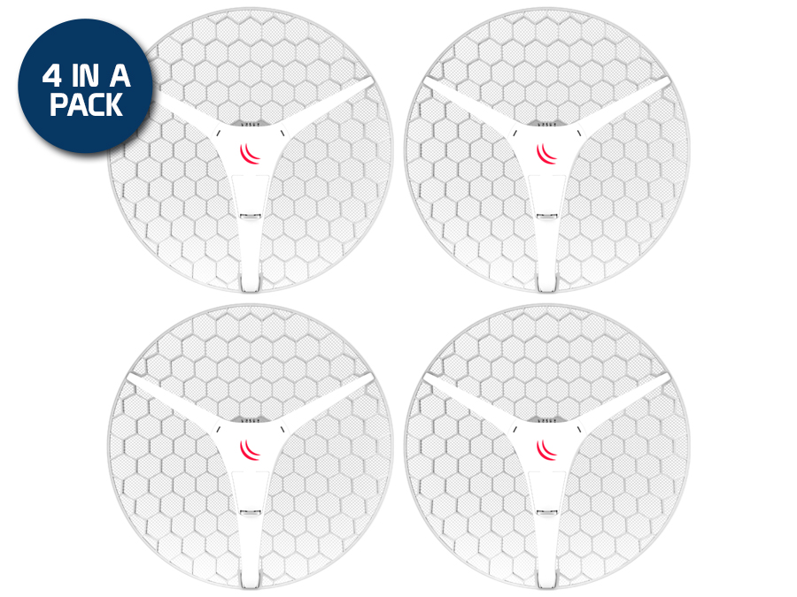 MikroTik LHG XL 5 ac 27dBi PtP CPE 4 Pack | RBLHGG-5acD-XL4pack – product image
