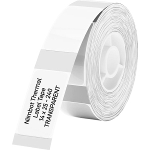 NIIMBOT NIIMBOT D11/D110/D101/H1S Thermal Label 14x25mm - 240 Labels Per Roll - Transparent (TT14*25-240TRANSPARENT) – product image