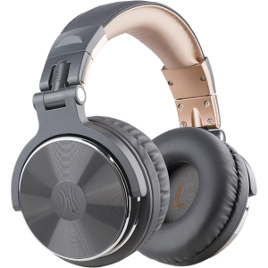 OneOdio Oneodio Pro 10 Professional Wired Over Ear DJ and Studio Monitoring Headphones - Grey/Gold (ONEODIO-PRO10 GOLD) – product image