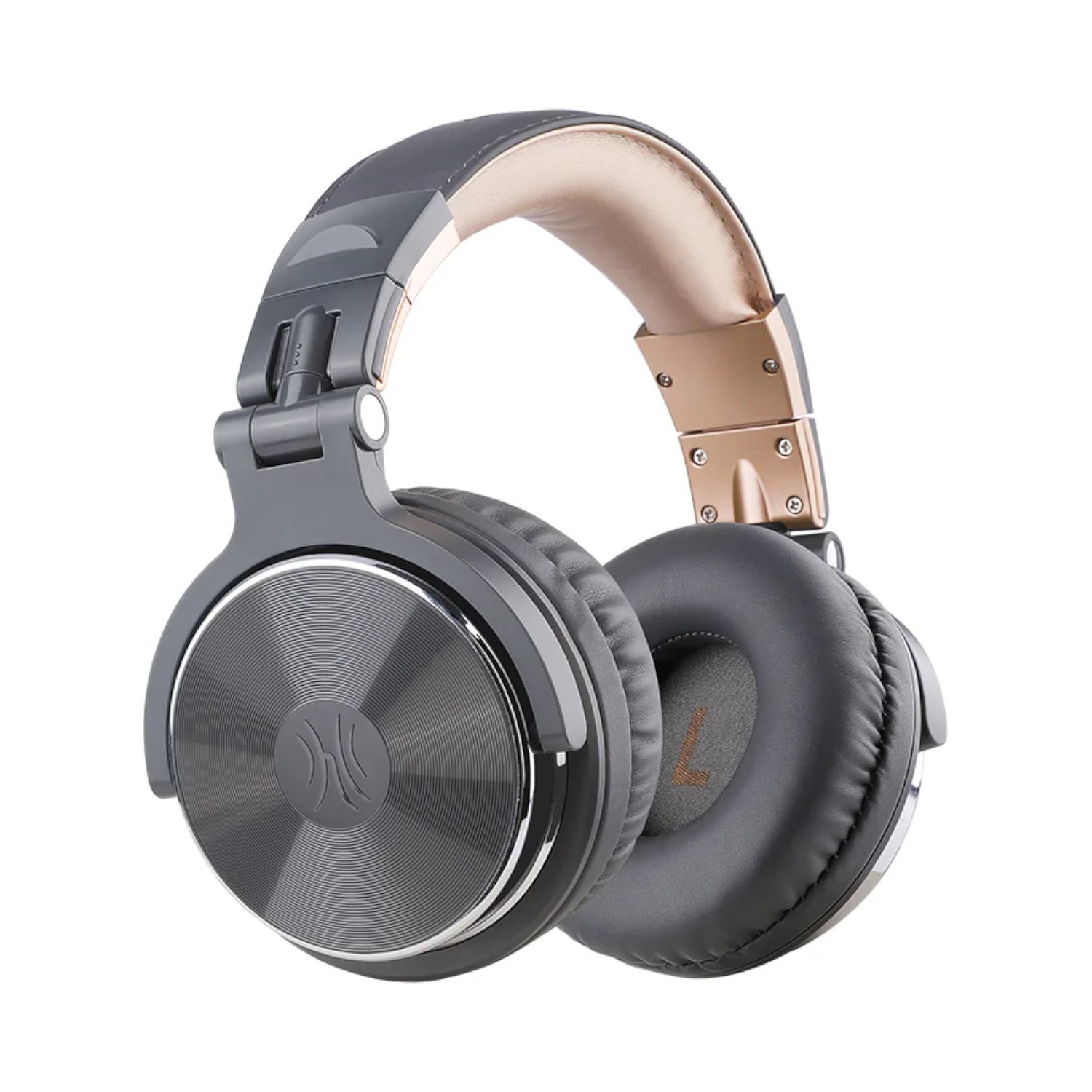 OneOdio Oneodio Pro 10 Professional Wired Over Ear DJ and Studio Monitoring Headphones - Grey/Gold (ONEODIO-PRO10 GOLD) – product image