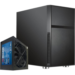 PCBuilder PCBuilder Black Box Micro-ATX Chassis + 300W PSU (PCB-CH-BLACKBOX) – product image