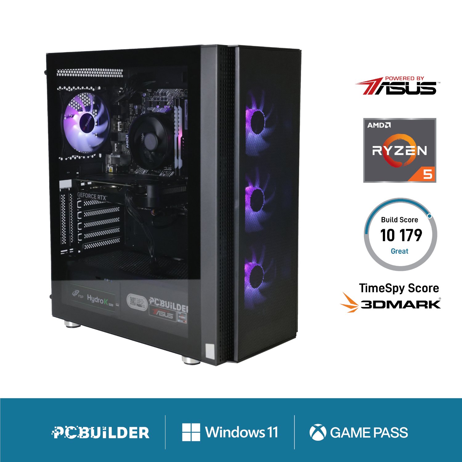 PCBuilder Ryzen 5 5600X TITAN Windows 11 Gaming PC (PCB_TITAN_01) – product image