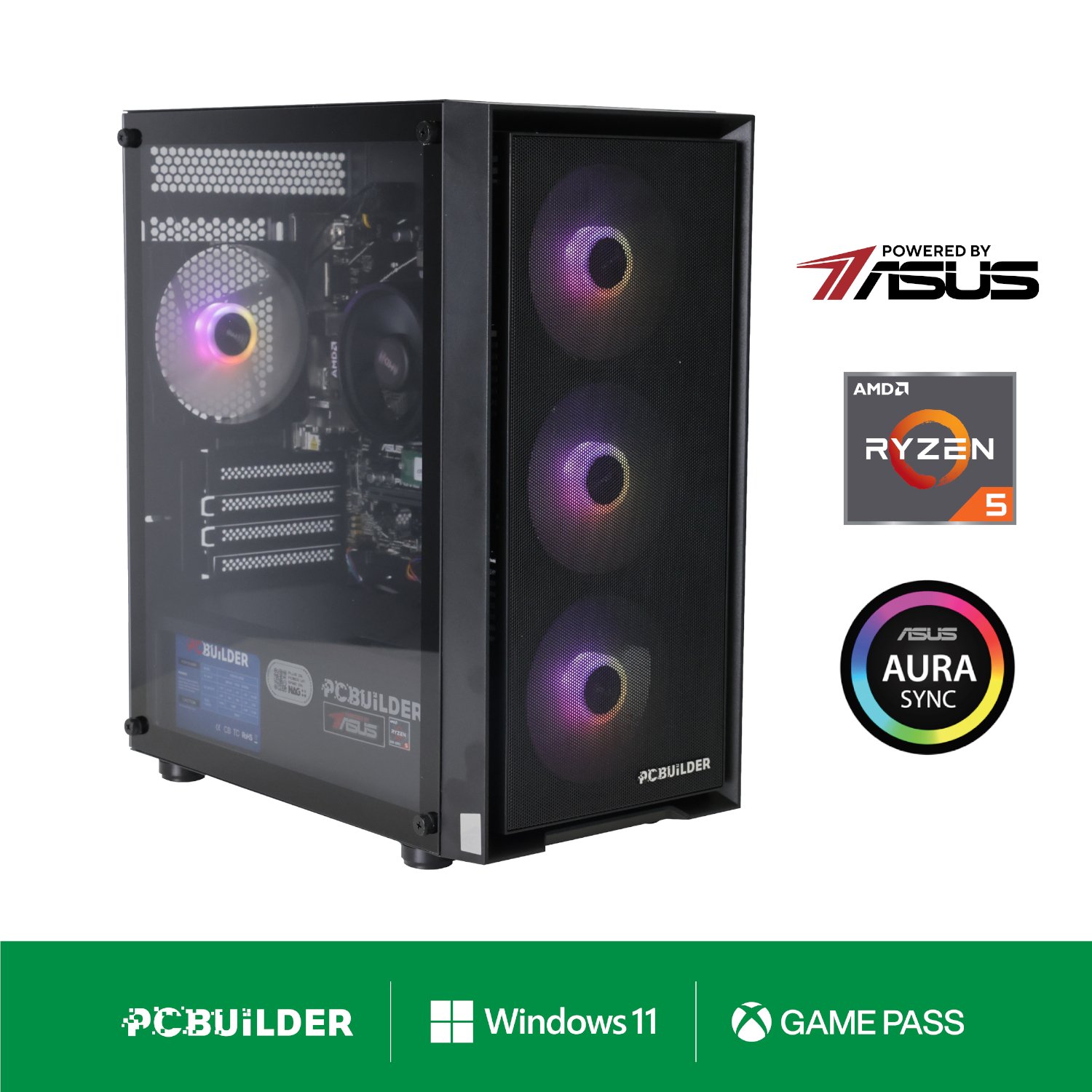 PCBuilder Ryzen 5 8600G WARDEN Windows 11 Gaming PC (PCB_WARDEN_01) – product image