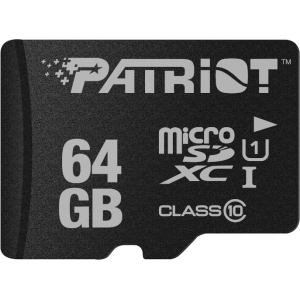 Patriot LX CL10 64GB Micro SDHC Card (PSF64GMDC10) – product image