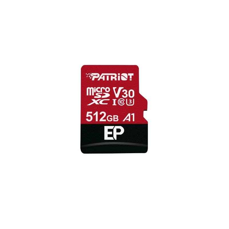 Patriot Patriot EP V30 A1 512GB Micro SDXC Card + Adapter (PEF512GEP31MCX) – product image