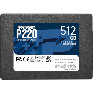 Patriot Patriot P220 512GB 2.5" SSD (P220S512G25) – product image