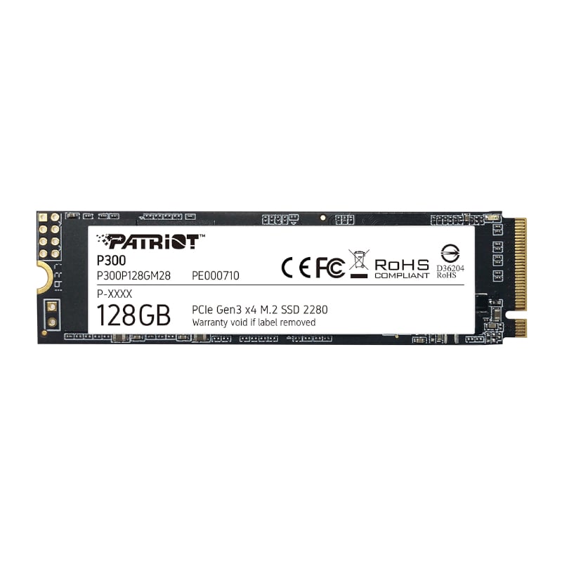 Patriot Patriot P300 128GB M.2 PCIe NVMe SSD (P300P128GM28) – product image