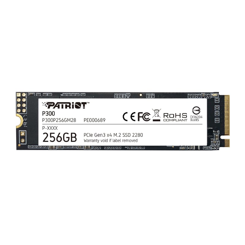 Patriot Patriot P300 256GB M.2 PCIe NVMe SSD (P300P256GM28) – product image