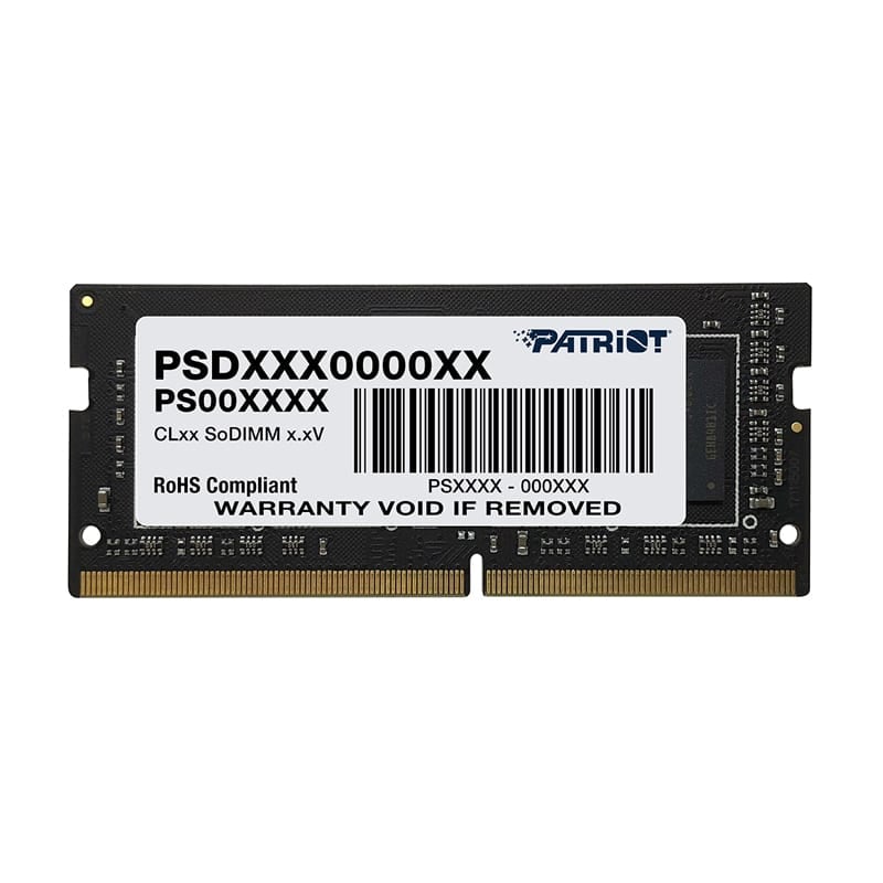 Patriot Patriot Signature Line 32GB 3200MHz DDR4 Dual Rank SODIMM Notebook Memory (PSD432G32002S) – product image