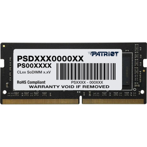 Patriot Patriot Signature Line 8GB DDR4 2666MHz Single Rank SODIMM Notebook Memory (PSD48G266681S) – product image