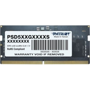 Patriot Signature Line 8GB 5600MHz DDR5 SODIMM Notebook Memory (PSD58G560041S) – product image