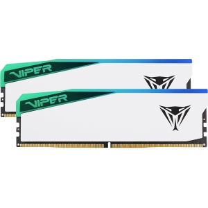 Patriot Viper Elite 5 RGB 32GB 6000MHz DDR5 Desktop Gaming Memory Kit - White (PVER532G60C30KW) – product image