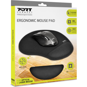 Port Port Ergonomic Gel Mouse Pad - Black (900717) – product image
