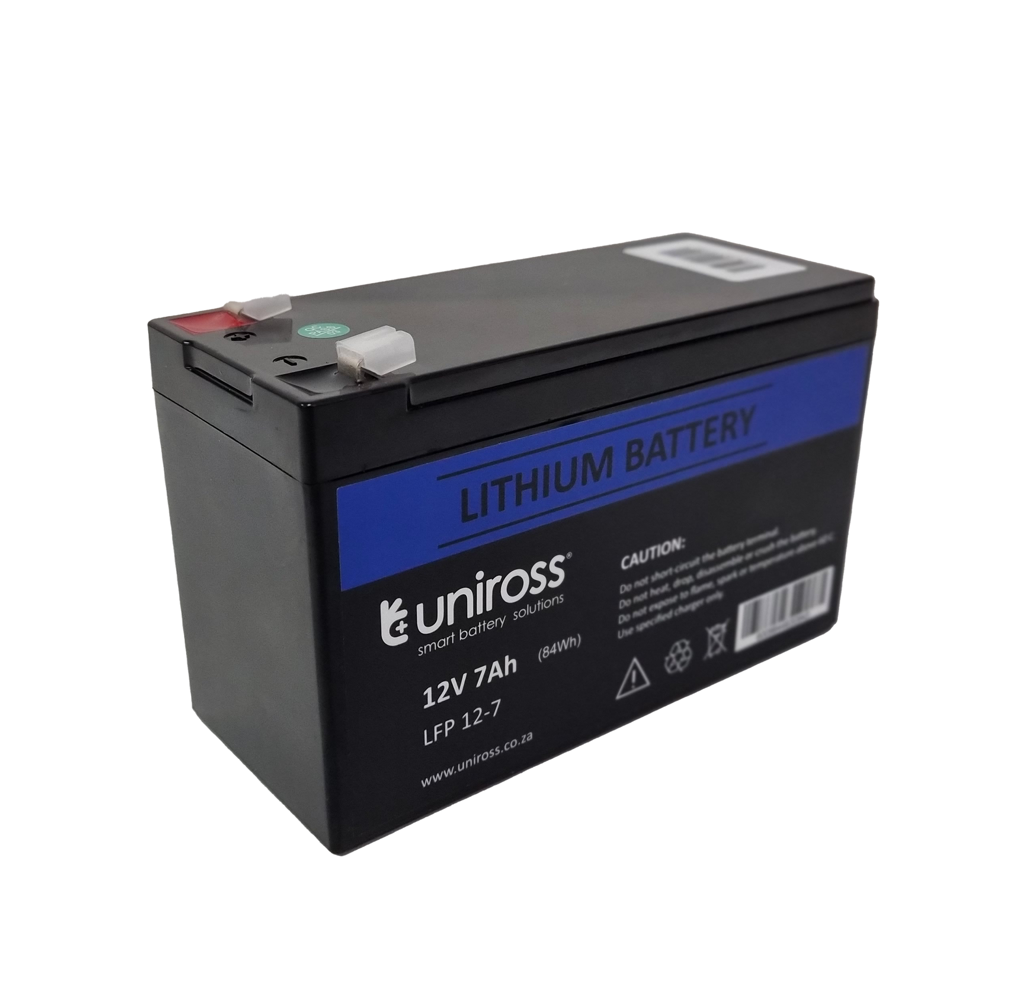UNIROSS 12.8V 7AH (89.6WH) LIFEPO4 BATTERY | UR-BAT-LIFEPO4-12-7 - Image 3