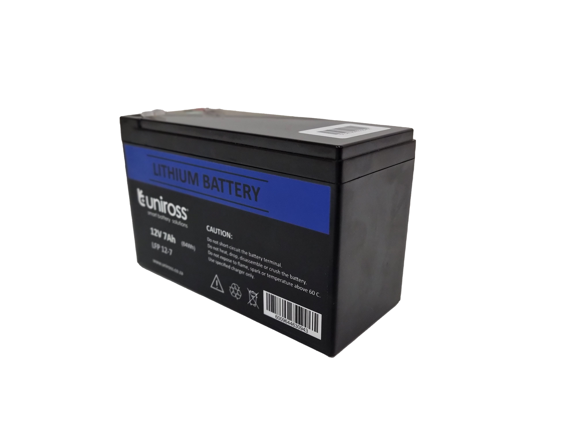 UNIROSS 12.8V 7AH (89.6WH) LIFEPO4 BATTERY | UR-BAT-LIFEPO4-12-7 - Image 4