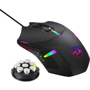 Redragon REDRAGON CENTROPHORUS 7200DPI RGB Gaming Mouse - Black (RD-M601-RGB) – product image