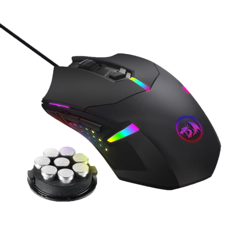 Redragon REDRAGON CENTROPHORUS 7200DPI RGB Gaming Mouse - Black (RD-M601-RGB) – product image
