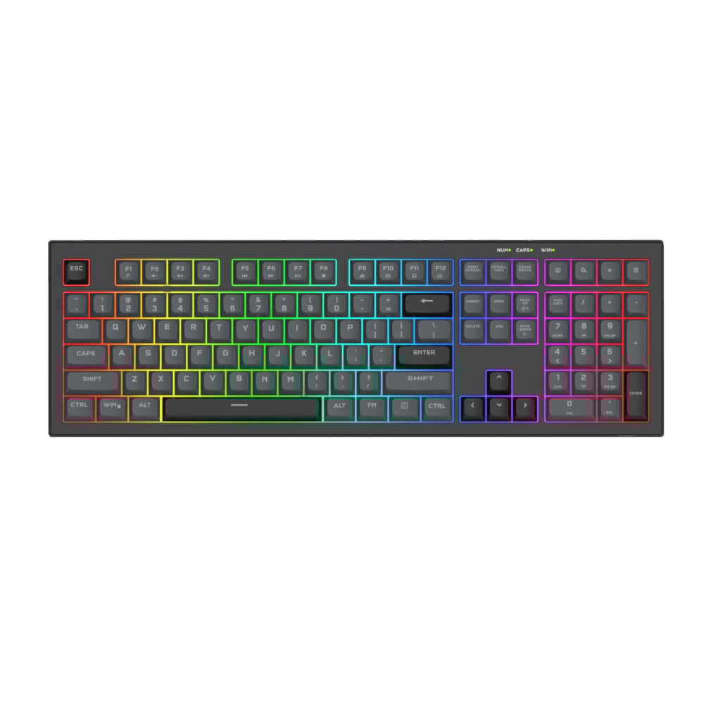 Redragon REDRAGON CRUX Membrane Gaming Keyboard - Black (RD-K518-RGB-GB) – product image