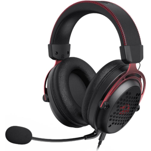 Redragon REDRAGON Over-Ear DIOMEDES Honeycomb 3.5mm AUX Gaming Headset - Black (RD-H386) – product image