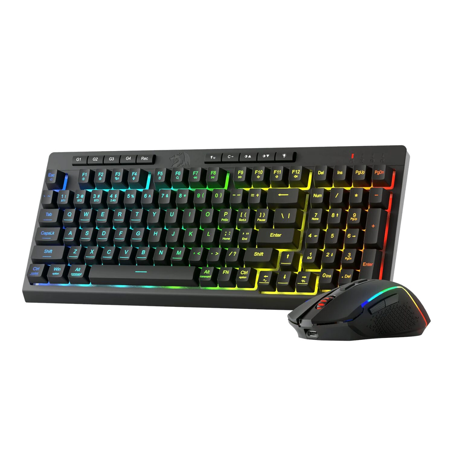 Redragon RYLO PRO S142 Tri-Mode RGB Gaming Keyboard and Mouse Combo (RD-S142) – product image