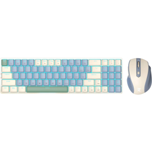 Redragon Redragon BS8772 Wireless Keyboard and Mouse Combo - Cream/Blue (RD-BS-8772CB) – product image