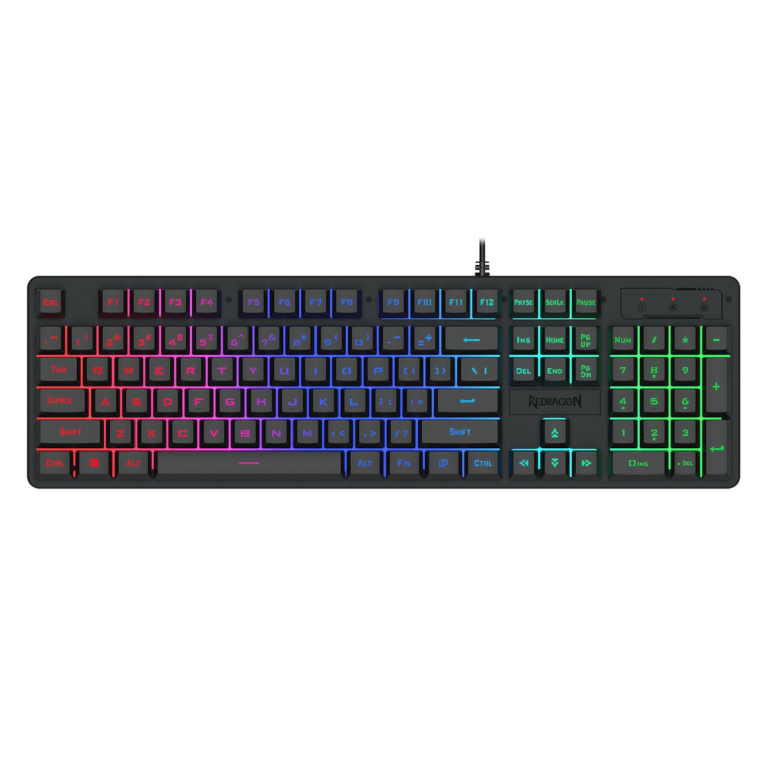 Redragon Redragon K521 Upgrade Rainbow LED 104-Key Membrane Gaming Keyboard (RD-K521-RGB) – product image