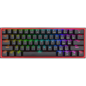 Redragon Redragon K616 FIZZ Pro 61-Key RGB Mechanical Gaming Keyboard – Black (60%