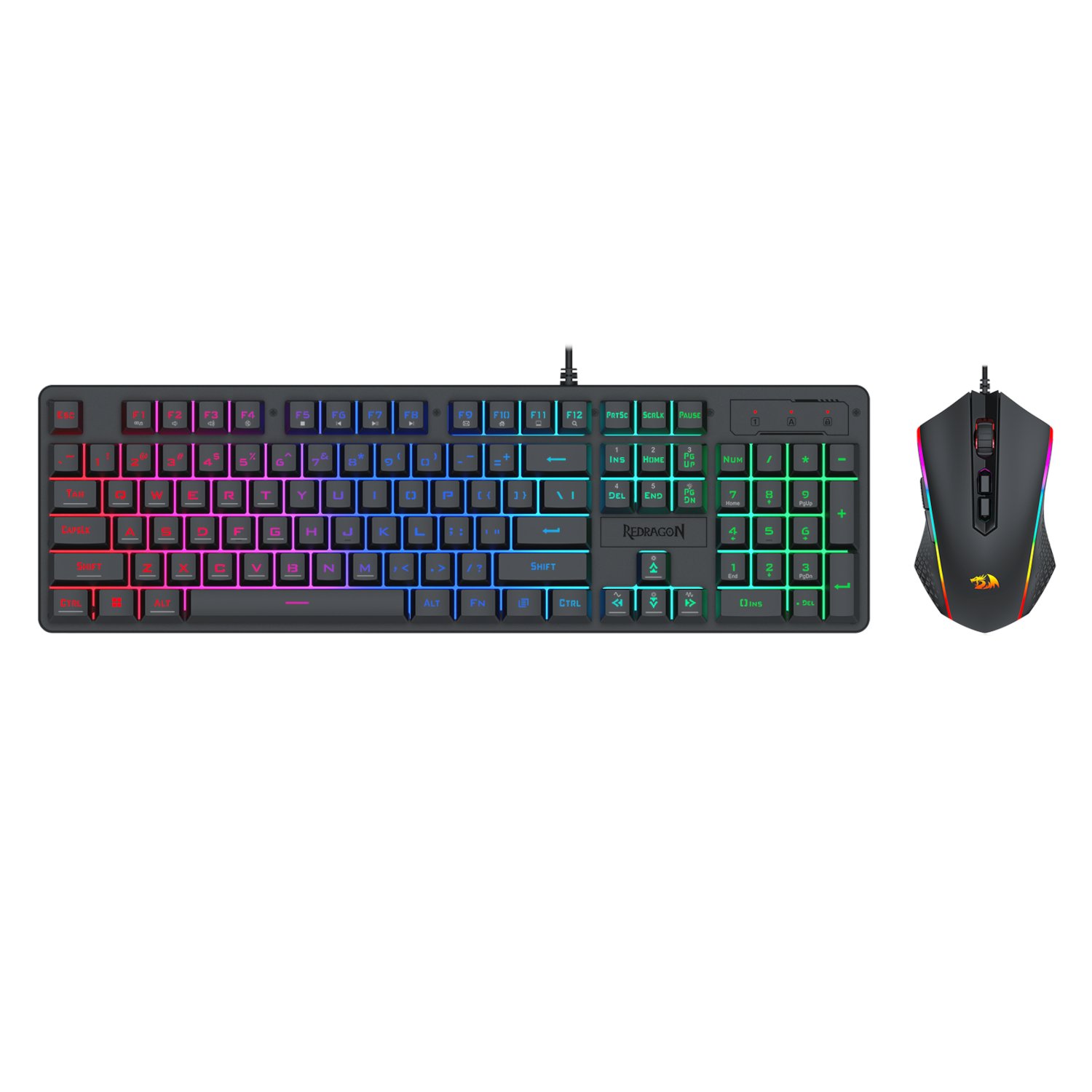 Redragon S107 RGB Gaming Essentials Wired Gaming Keyboard and Mouse Bundle (RD-S107-RGB-BA) – product image