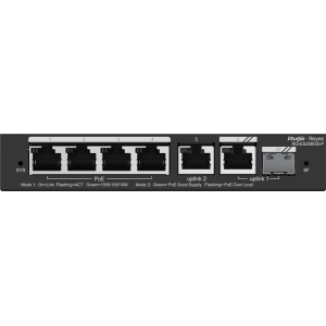 Reyee 6 Port Gigabit with 4 PoE 54W 1SFP Combo Port Smart Managed Switch | RG-ES206GS-P – product image