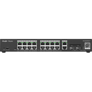 Reyee 18 Port Gigabit with 16 PoE 250W 2SFP Smart Managed Switch | RG-ES220GS-P – product image