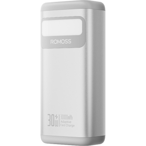 Romoss PMT30 30000mAh 30W Fast Charge Power Bank – Silver (PMT30-192-S133H) – product image