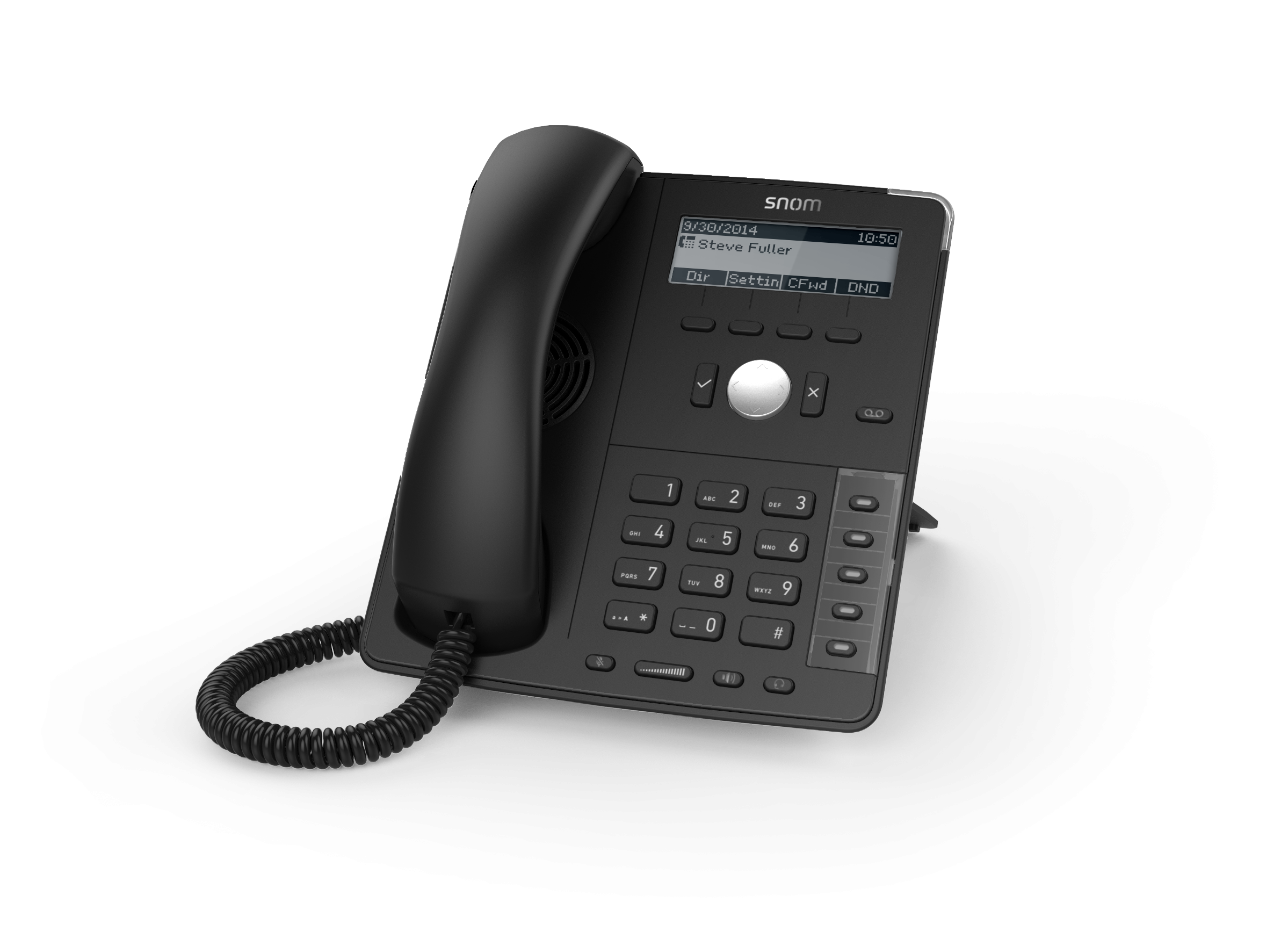 SNOM D717 6-LINE DESKTOP SIP PHONE - NO PSU INCLUDED - WIDE COLOUR TFT DISPLAY - USB - Image 4