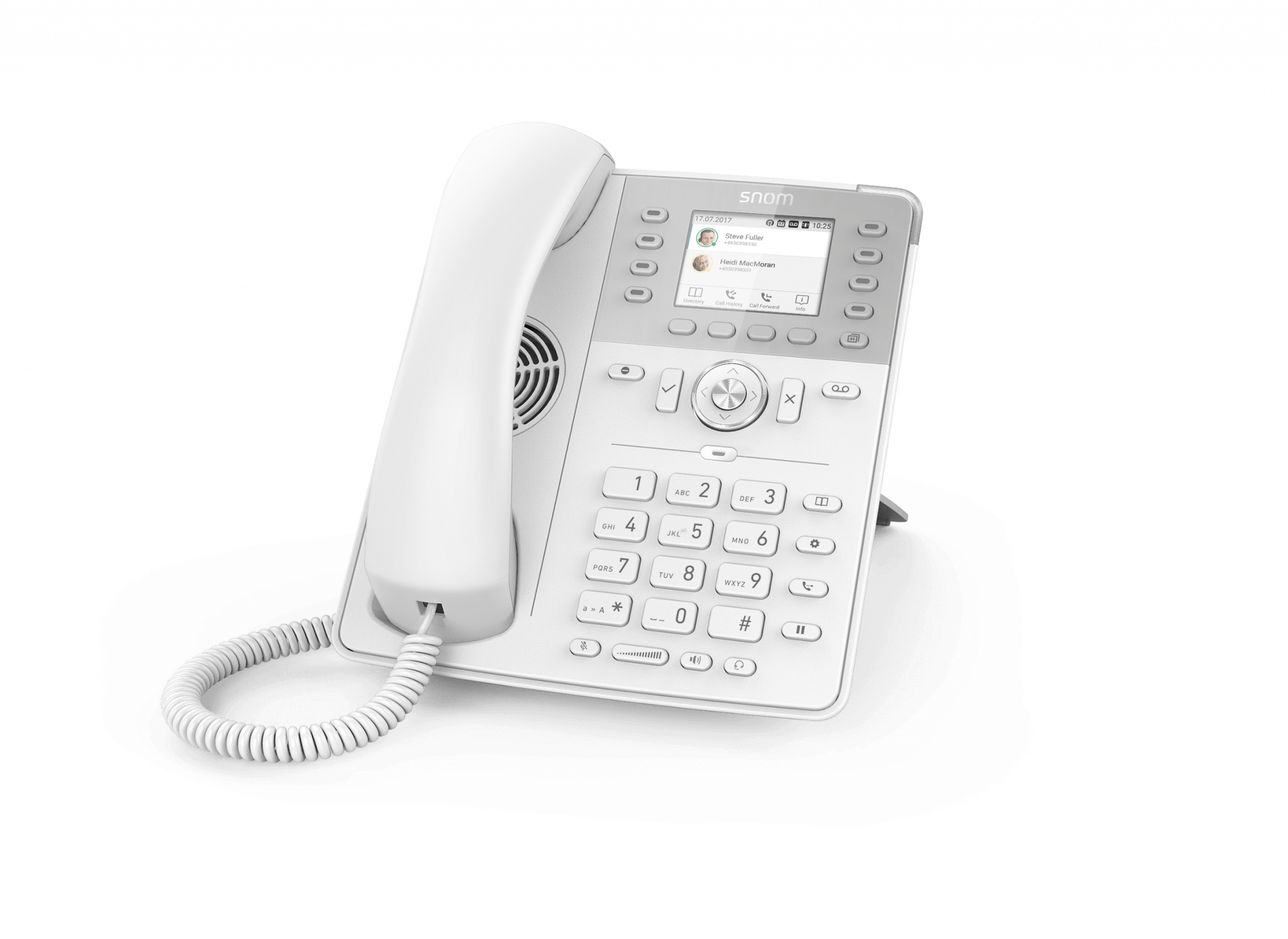 SNOM D735 12-LINE WHITE DESKTOP SIP PHONE | D735W - Image 3