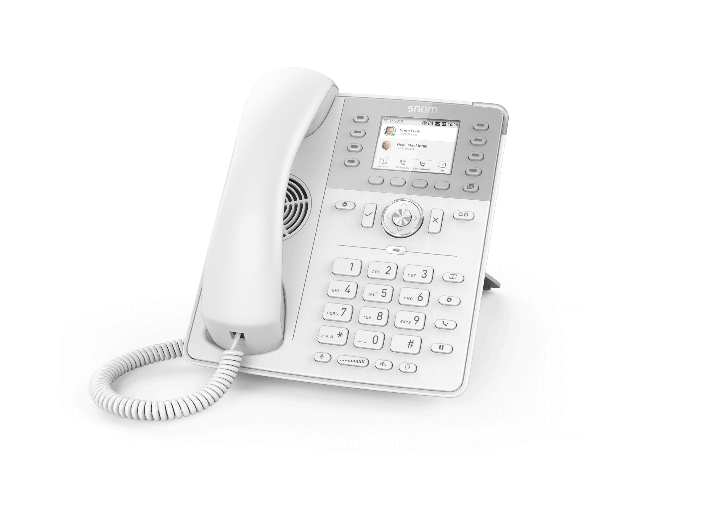 SNOM D735 12-LINE WHITE DESKTOP SIP PHONE | D735W - Image 4