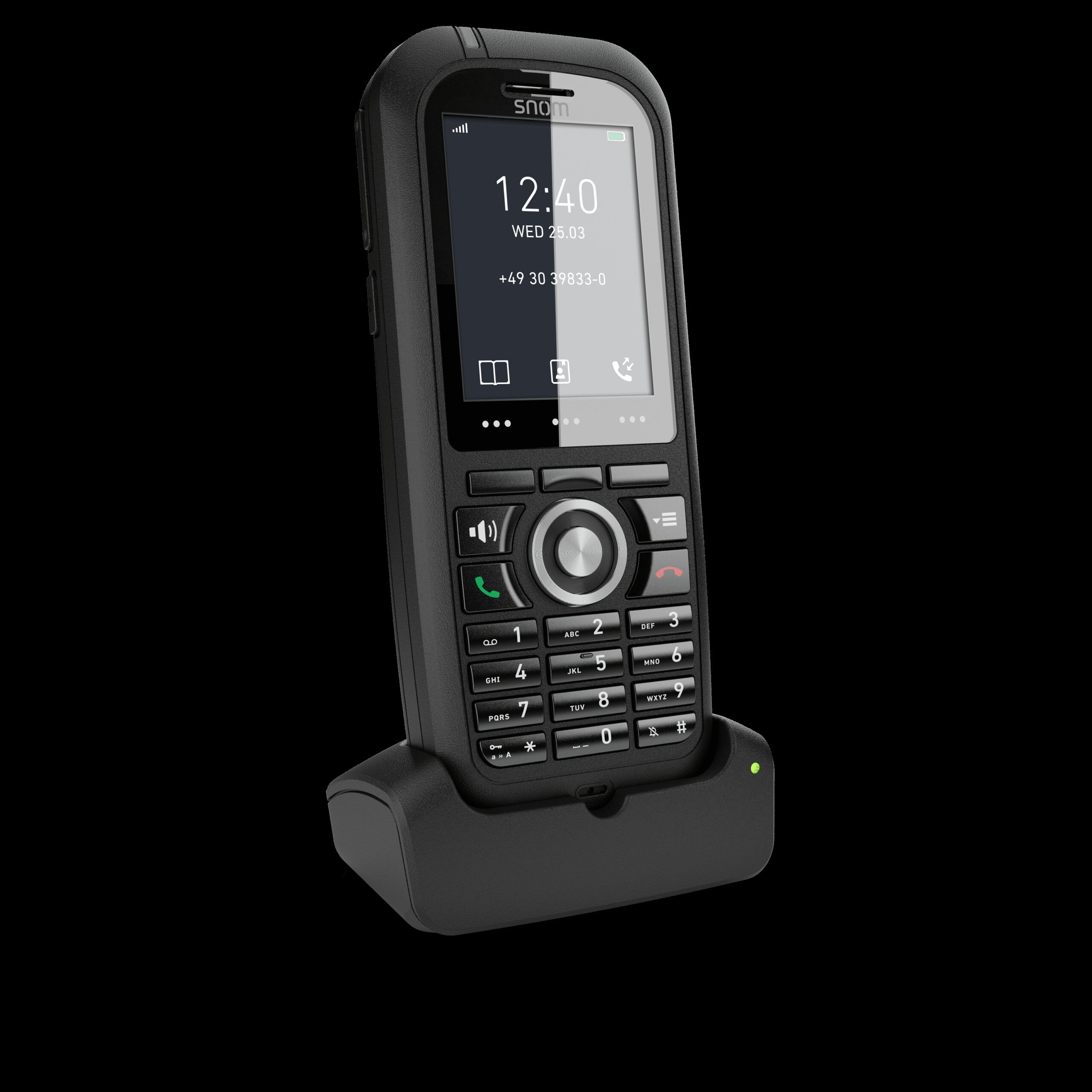 SNOM M80 RUGGEDIZED DECT SIP PHONE W/ CHARGING BASE - Image 3