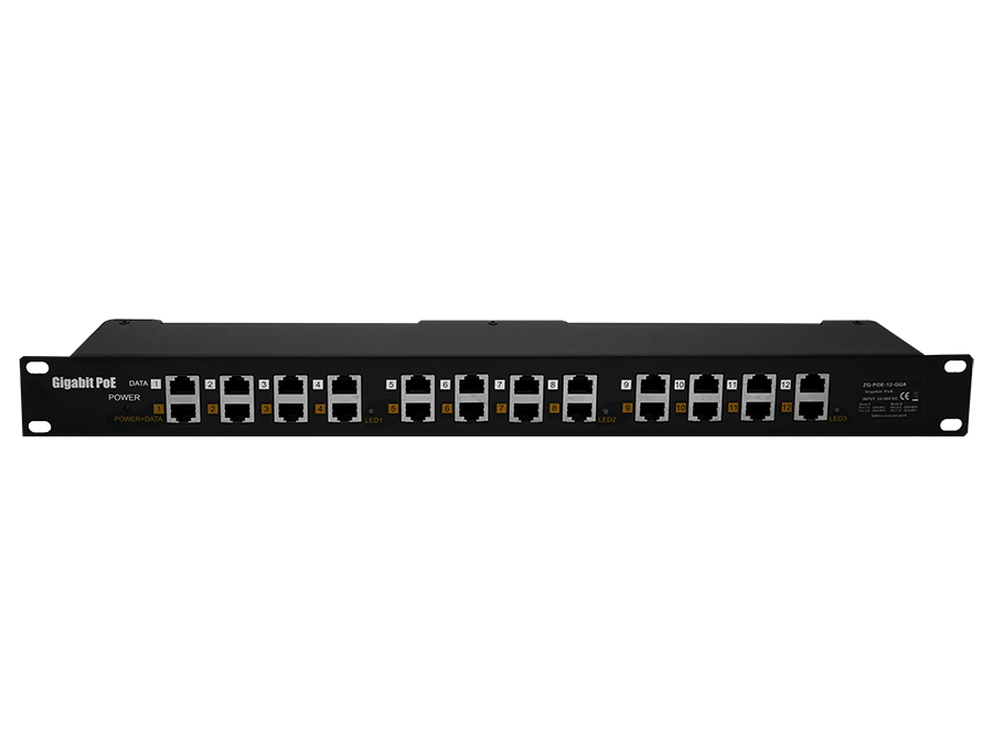 12 Port Gigabit Passive PoE Injector – product image