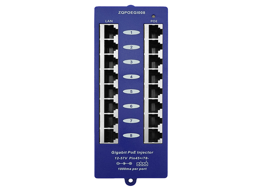 8 Port Gigabit Passive PoE Injector – product image