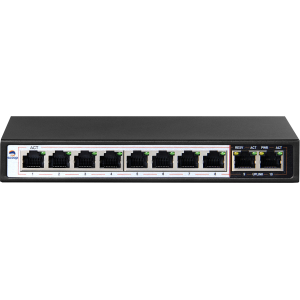 Scoop 10 Port Fast Ethernet 8 PoE 96W Switch – product image