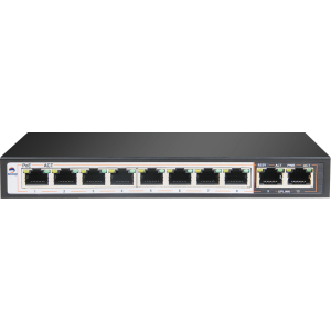 Scoop 8 Port Fast Ethernet PoE 96W 2 Gigabit Switch – product image