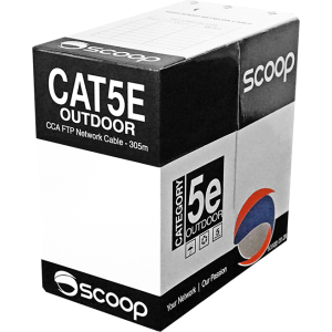 Scoop 305m Box Cat5e Outdoor FTP CCA Cable – product image