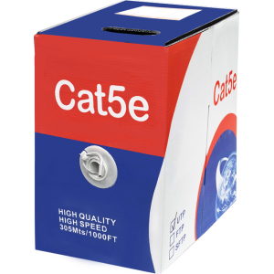 Scoop Unbranded 305m Box Cat5e CCA Grey UTP Cable – product image