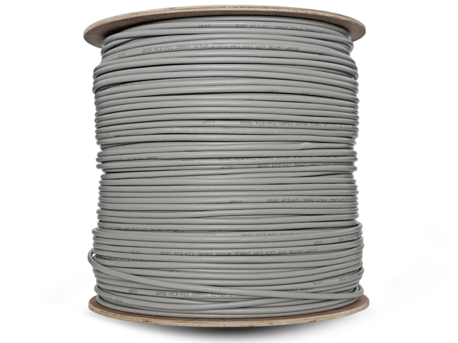 Scoop 500m Drum Cat5e CCA Grey UTP Cable – product image