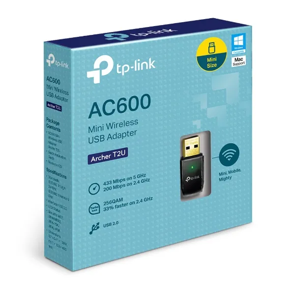 TP-LINK AC600 MINI DUAL BAND WI-FI USB ADAPTER | T2U - Image 5