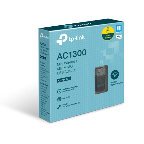 TP-LINK AC1300 MINI WIRELESS MU-MIMO USB ADAPTER | ARCHER T3U - Image 3