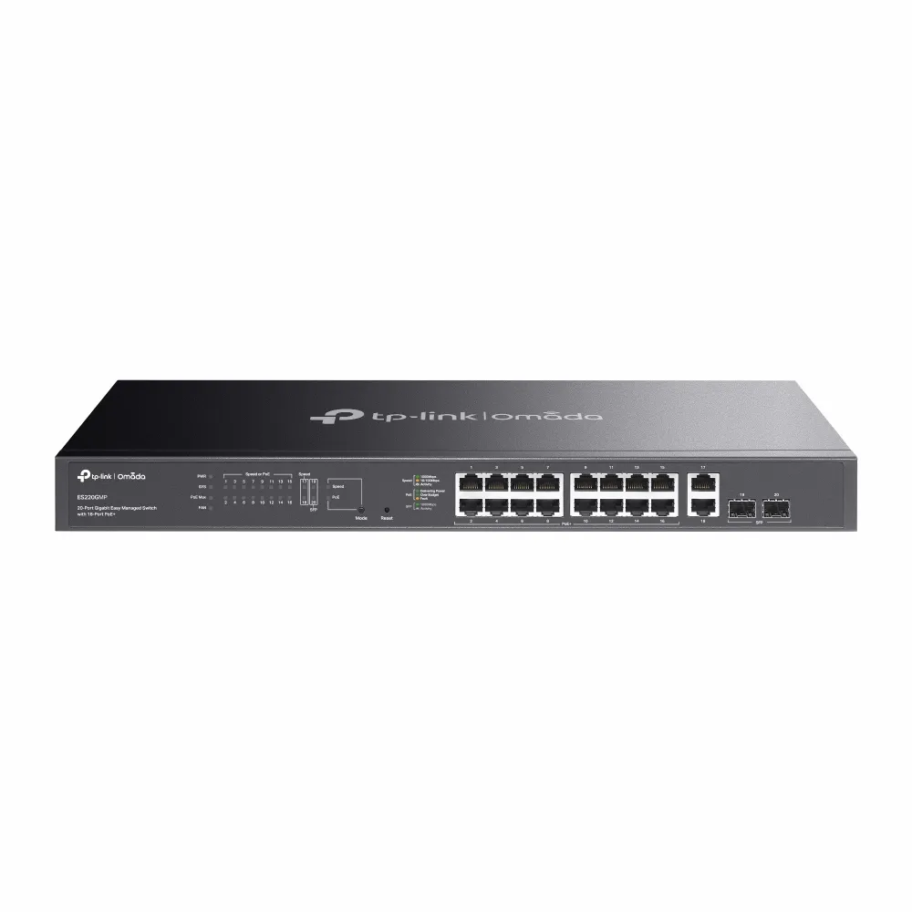 TP-LINK OMADA 20-PORT GIGABIT EASY MANAGED SWITCH WITH 16-PORT POE+ - Image 5