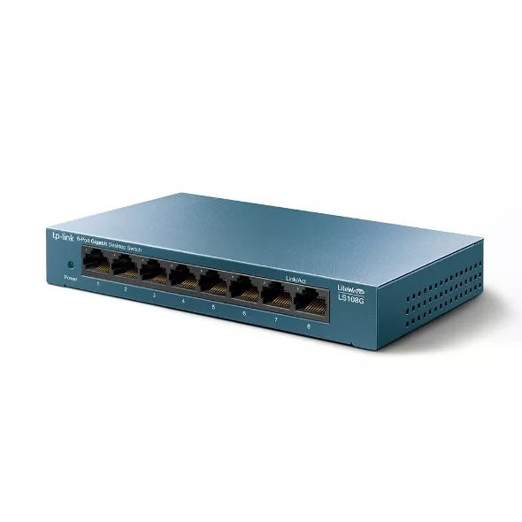 TP-LINK 8-PORT 10/100/1000MBPS DESKTOP NETWORK SWITCH | TL-SG108 - Image 3