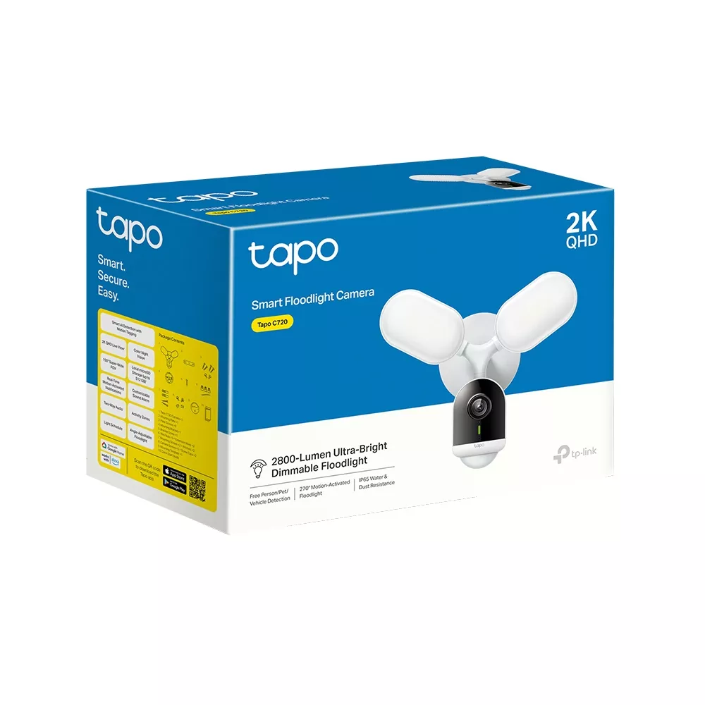 TP-LINK TAPO OUTDOOR SMART FLOODLIGHT CAMERA | TAPO C720 - Image 3