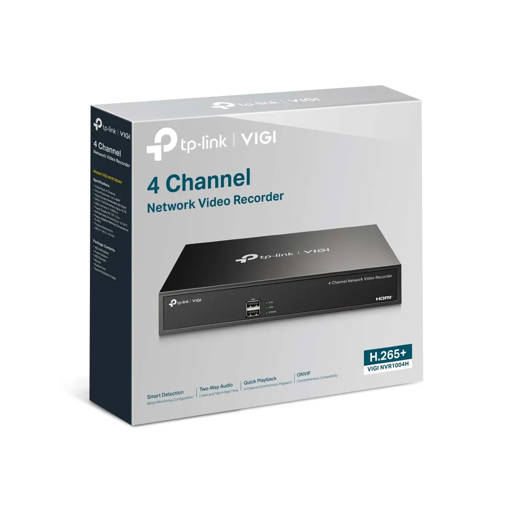 TP-LINK VIGI 4-CHANNEL 4K H.265+ NETWORK VIDEO RECORDER | NVR1004H - Image 5