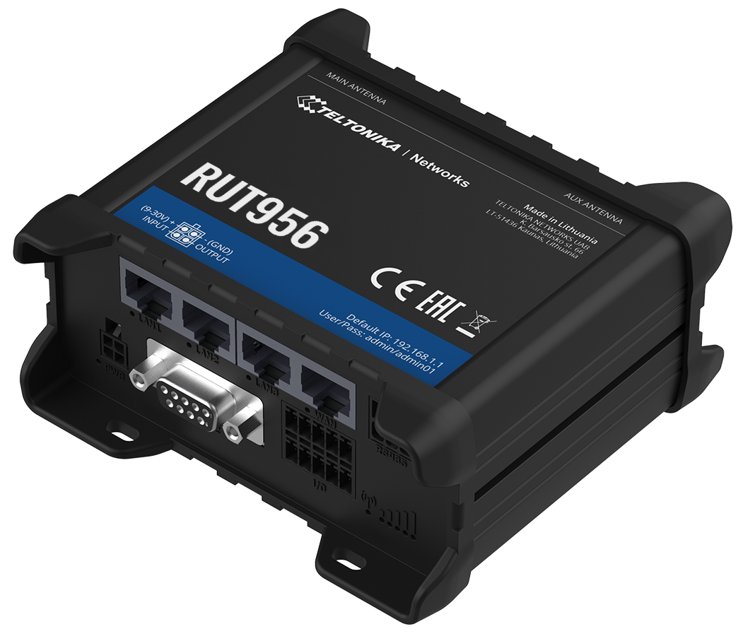 TELTONIKA INDUSTRIAL RS232 / RS485 4G DUAL SIM ROUTER | RUT956 - Image 3